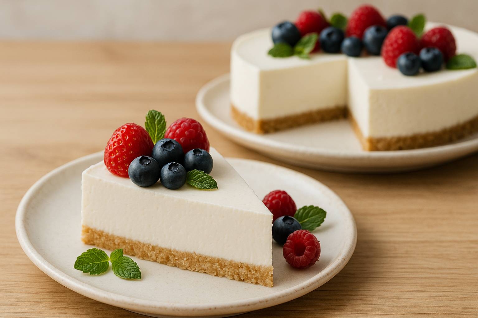 Cheesecake de yogur sin horno y sin queso crema