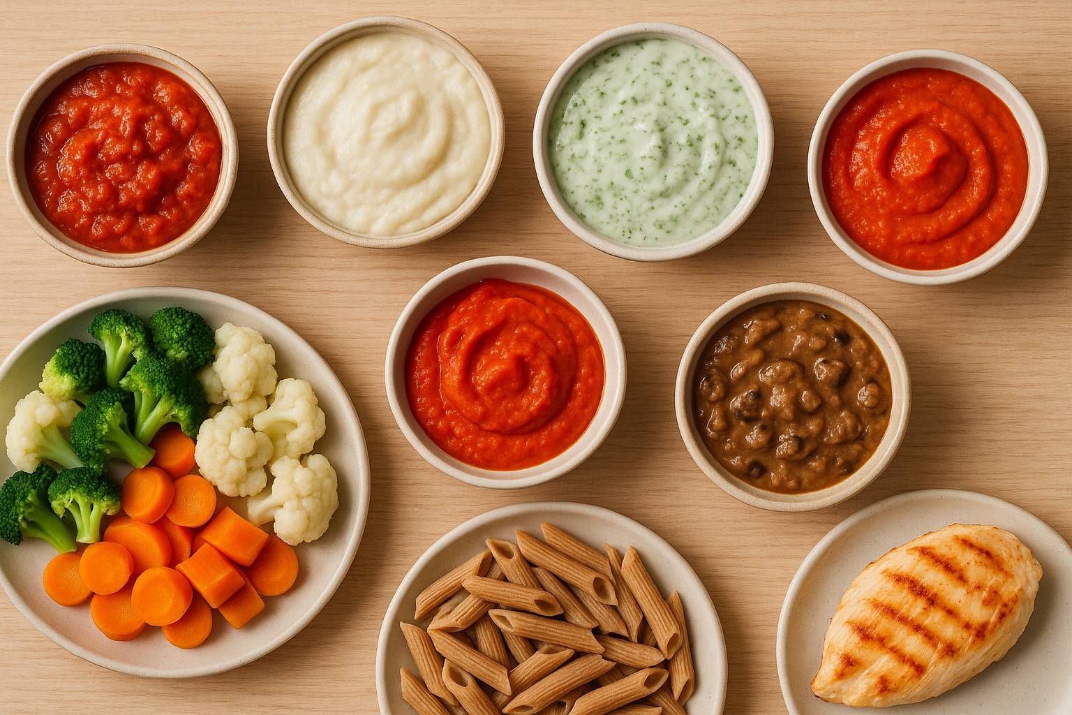 Cómo hacer salsas caseras sin aceite ni grasa añadida