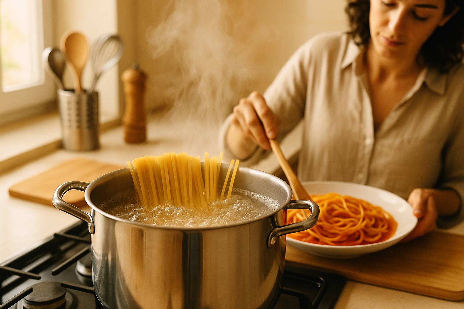 Trucos para que la pasta no se pegue nunca más (sin aceite)